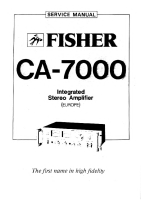 Fisher CA-7000 - Service Manual 